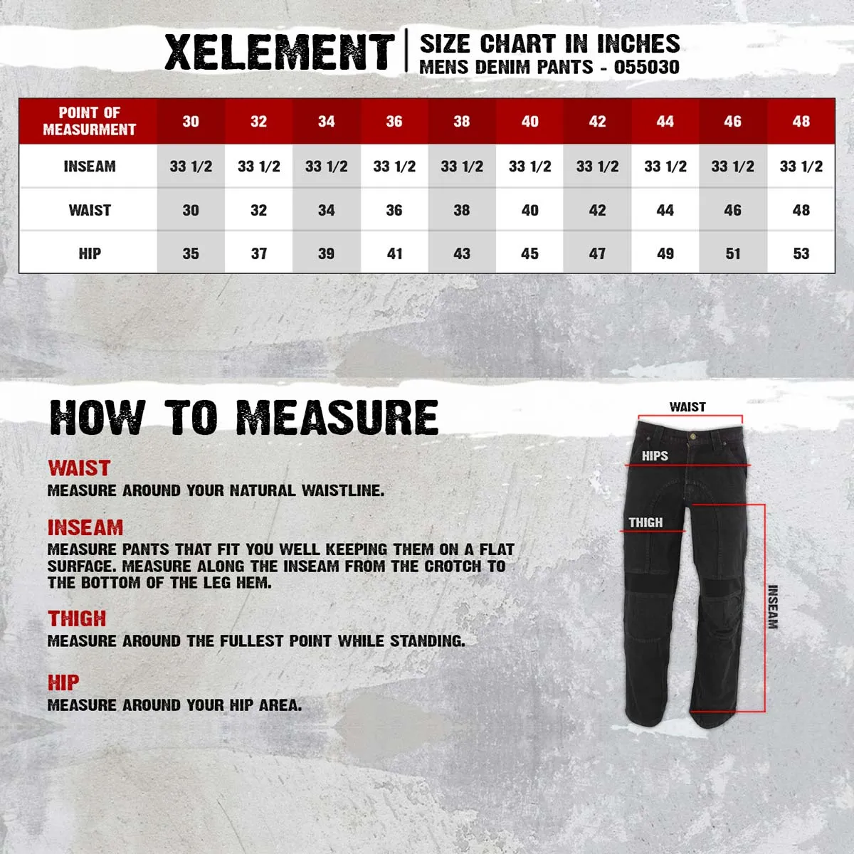 Xelement Men's Classic Fit Denim Motorcycle Racing Pants with CE Armor Protection 055030 055029